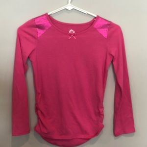 Girls size 8 pink shirt